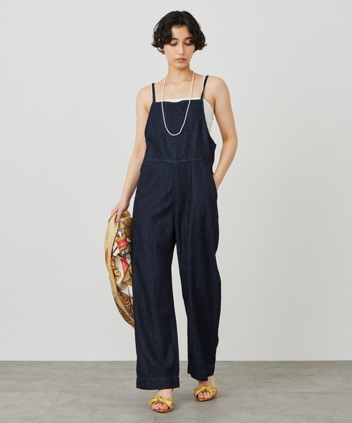 A.P.C✨デニムオールインワン　前開き　インディゴブルー サロペット　春コーデ Lee/リー 華奢見えリラックスサロペット夏 - 待望のインディゴブルー