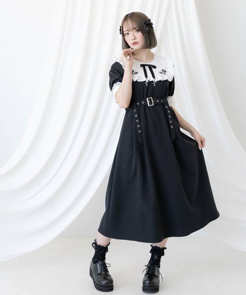 DearMyLove(ディアマイラブ)の「3cmor5cm厚底レースアップおでこパンプス(パンプス・レディース・ブラック/ブラック系その他/ブラック×ブラック/ブラック系その他2・23cm/22.5cm/24cm/24.5cm/21.5cm/22cm)」の9枚目の写真