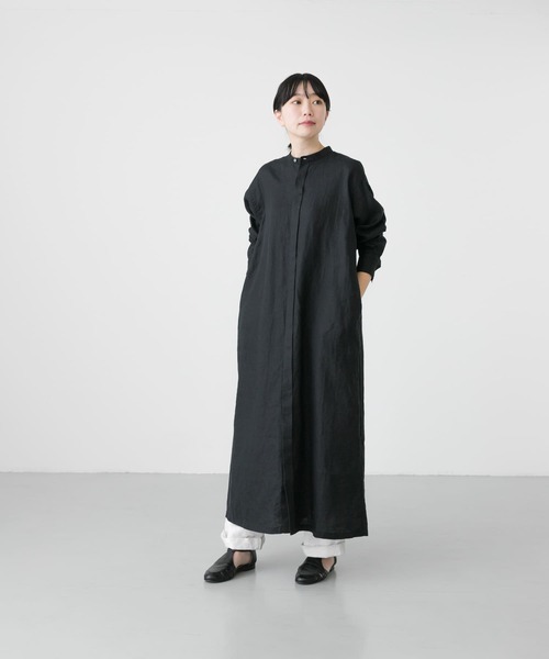 かぐれ（カグレ）の「リネンシャツワンピース（ワンピース