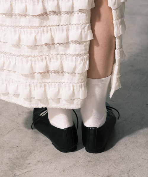 CIAOPANIC（チャオパニック）の「ギャザーリボンフラットパンプス（パンプス・レディース・ブラック/ゴールド・36/37/38/39）」の9枚目の写真