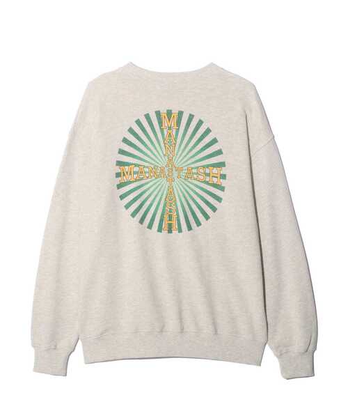MANASTASH(マナスタッシュ)の「MANASTASH/マナスタッシュ/CASCADE SWEATSHIRTS CROSS LOGO/カスケードスウェットクロスロゴ(スウェット・メンズ・ブラック/その他13/その他5・S/M/L/XL)」の1枚目の写真