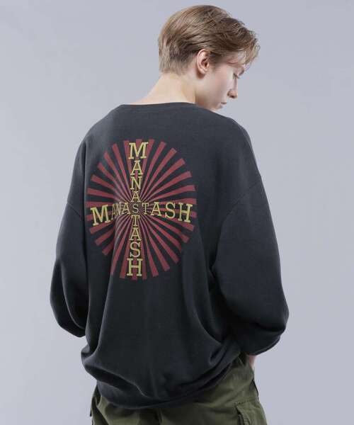 MANASTASH(マナスタッシュ)の「MANASTASH/マナスタッシュ/CASCADE SWEATSHIRTS CROSS LOGO/カスケードスウェットクロスロゴ(スウェット・メンズ・ブラック/その他13/その他5・S/M/L/XL)」の7枚目の写真