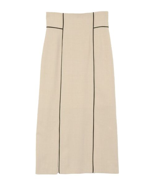 LAGUNAMOON（ラグナムーン）の「バイカラーパイピングスカート（スカート・レディース・ベージュ/モカ・SMALL/MEDIUM）」の5枚目の写真