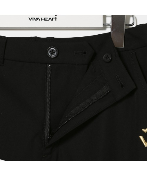 VIVA HEART(ビバハート)の「【VIVA HEART/GOLF】撥水センタープレスベーシックロングパンツ(その他パンツ・レディース・オフホワイト/ブラック・42/38/40)」の6枚目の写真