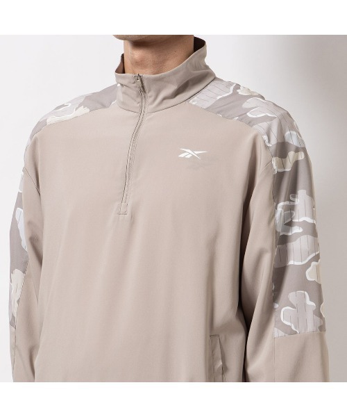 Reebok（リーボック）の「トレイン モーション カモ 1/4 ジップトップ / TRAIN MOTION CAMO 1/4 ZIP TOP（その他トップス・メンズ・ベージュ/ブラック・LARGE/MEDIUM/SMALL/XX-LARGE/X-LARGE）」の9枚目の写真