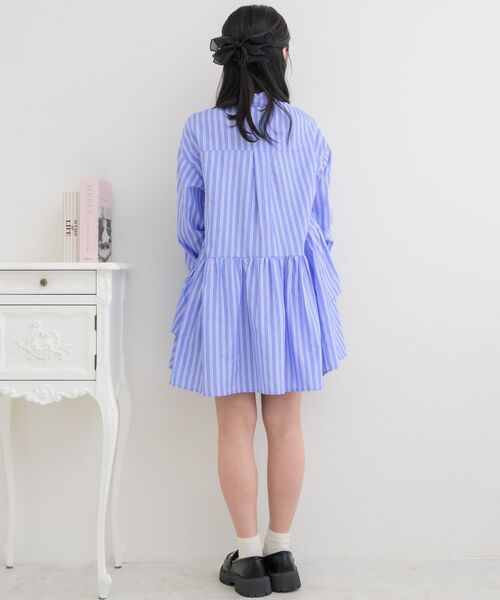 ems excite(エムズエキサイト)の「袖ドロストイレヘムチュニック(ワンピース・レディース・ホワイト/ピンク/ブルー系その他・FREE)」の16枚目の写真