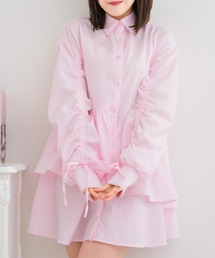 袖ドロストイレヘムチュニック
