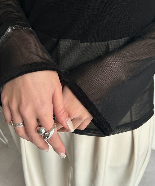 CAPRICIEUX LE'MAGE（カプリシューレマージュ）の「【オケージョンアイテム】【サイズ展開あり】2SETペプラムワンピース（ワンピース・レディース・ブラック/ベージュ・FREE/PS）」の4枚目の写真