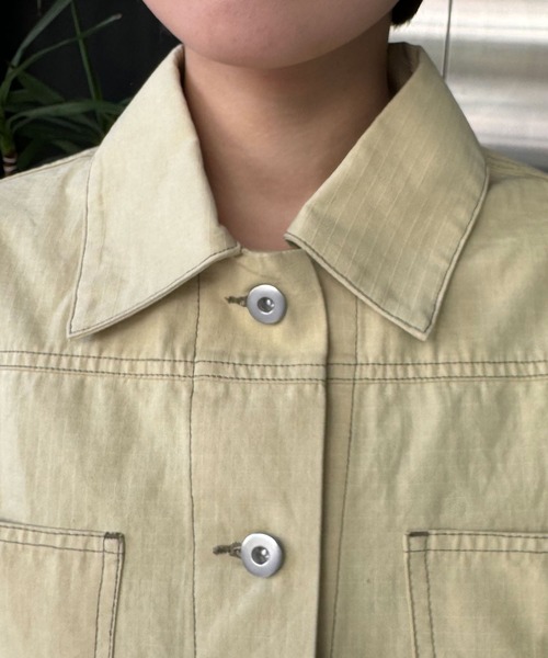 HELLO.SANFRANCISCO（ハローサンフランシスコ）の「【HELLO.SANFRANCISCO/ハローサンフランシスコ】フラワーカットアウトジャケット（ブルゾン・レディース・イエロー/アイボリー/ピンク・FREE）」の11枚目の写真