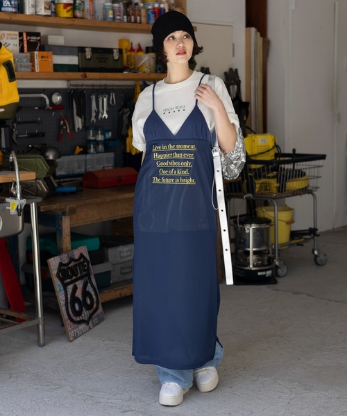 PBLIM（ページボーイリム）の「PBLIM/メッシュキャミワンピ（ワンピース・レディース・ブラック/ネイビー・FREE）」の2枚目の写真