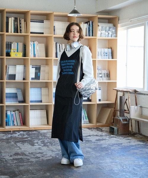 PBLIM（ページボーイリム）の「PBLIM/メッシュキャミワンピ（ワンピース・レディース・ブラック/ネイビー・FREE）」の6枚目の写真