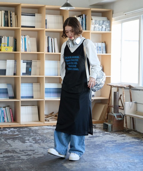 PBLIM（ページボーイリム）の「PBLIM/メッシュキャミワンピ（ワンピース・レディース・ブラック/ネイビー・FREE）」の7枚目の写真