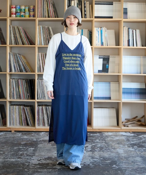 PBLIM（ページボーイリム）の「PBLIM/メッシュキャミワンピ（ワンピース・レディース・ブラック/ネイビー・FREE）」の10枚目の写真