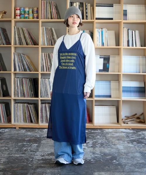 PBLIM（ページボーイリム）の「PBLIM/メッシュキャミワンピ（ワンピース・レディース・ブラック/ネイビー・FREE）」の11枚目の写真