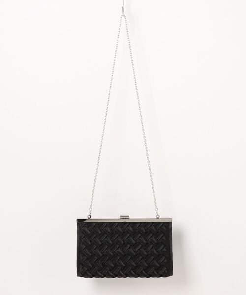 My shawty（ﾏｲｼｬｳﾃｨｰ）の「crochet satin bag（クラッチバッグ・レディース・シルバー/ブラック・FREE）」の14枚目の写真