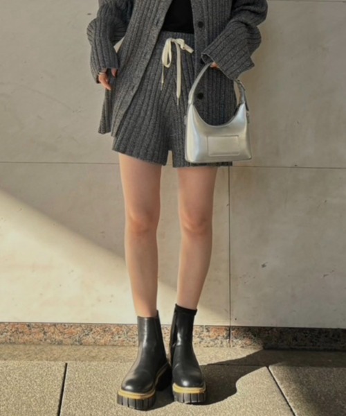 AMAIL（アマイル）の「Ribrib raku pants（その他パンツ・レディース・ブラック/ブルー・FREE）」の2枚目の写真