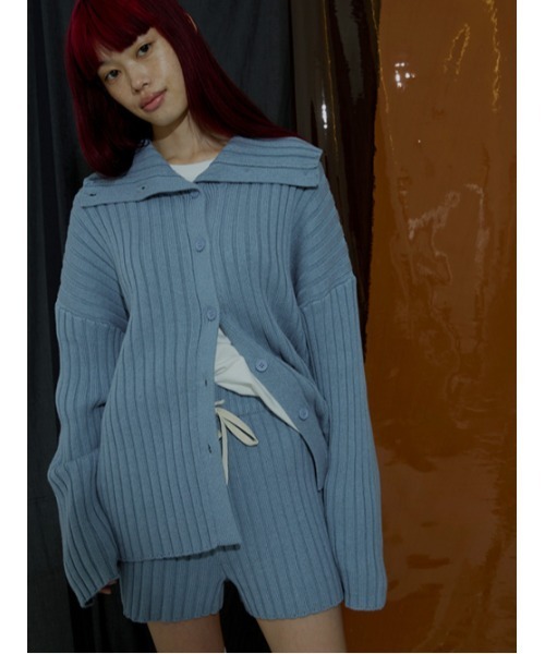 AMAIL（アマイル）の「Ribrib raku pants（その他パンツ・レディース・ブラック/ブルー・FREE）」の11枚目の写真