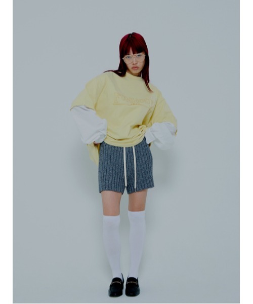 AMAIL（アマイル）の「Ribrib raku pants（その他パンツ・レディース・ブラック/ブルー・FREE）」の4枚目の写真
