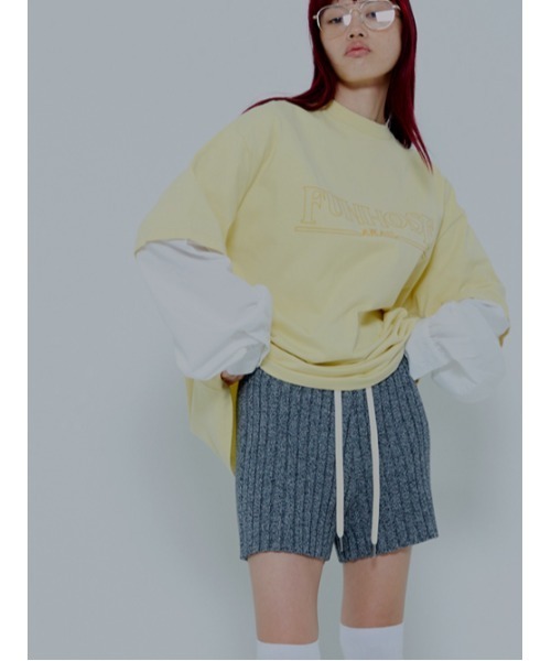 AMAIL（アマイル）の「Ribrib raku pants（その他パンツ・レディース・ブラック/ブルー・FREE）」の3枚目の写真