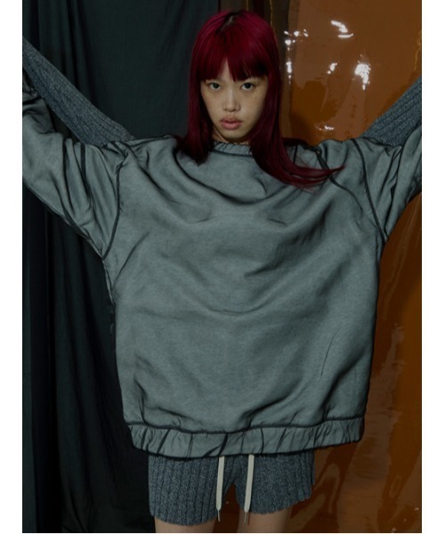 AMAIL（アマイル）の「Ribrib raku pants（その他パンツ・レディース・ブラック/ブルー・FREE）」の5枚目の写真