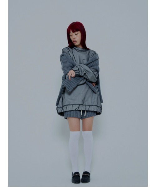 AMAIL（アマイル）の「Ribrib raku pants（その他パンツ・レディース・ブラック/ブルー・FREE）」の6枚目の写真