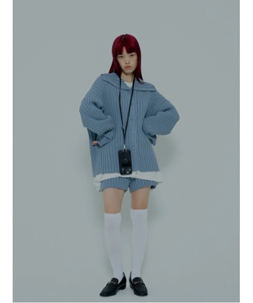 AMAIL（アマイル）の「Ribrib raku pants（その他パンツ・レディース・ブラック/ブルー・FREE）」の13枚目の写真