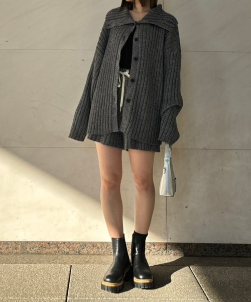 AMAIL（アマイル）の「Ribrib raku pants（その他パンツ・レディース・ブラック/ブルー・FREE）」の17枚目の写真