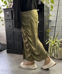 CE'E_SE'E | [サイズ展開あり]サイドシャーリングカーゴスカート(スカート)