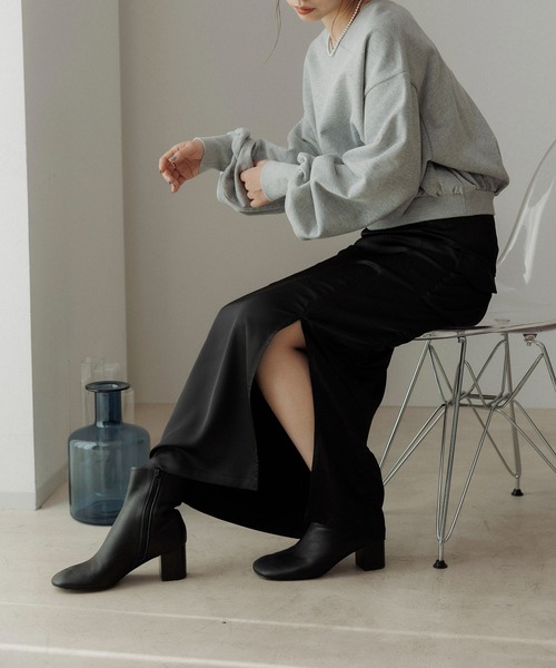 CE'E_SE'E（シーシー）の「[サイズ展開あり]サイドシャーリングカーゴスカート（スカート・レディース・ブラック/カーキ/ベージュ・M/S）」の7枚目の写真