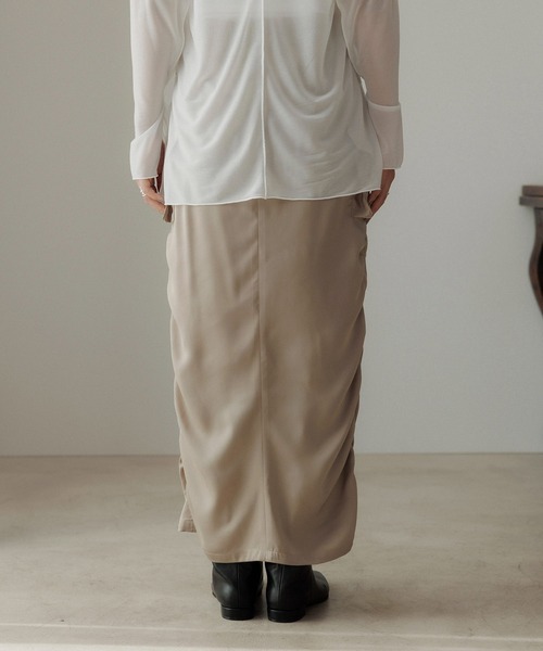 CE'E_SE'E（シーシー）の「[サイズ展開あり]サイドシャーリングカーゴスカート（スカート・レディース・ブラック/カーキ/ベージュ・M/S）」の18枚目の写真