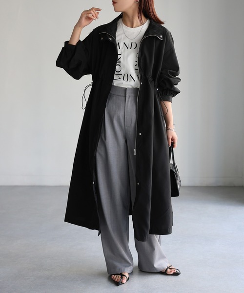Riberry（リベリー）の「ドロストナイロンロングコート（ステンカラー