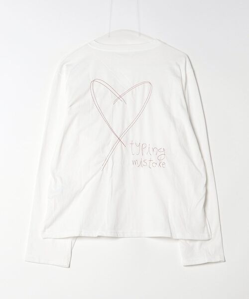 LYEON（リヨン）の「バックハートプリントルーズロンT（Tシャツ/カットソー・レディース・ブラック/オフホワイト・FREE）」の10枚目の写真