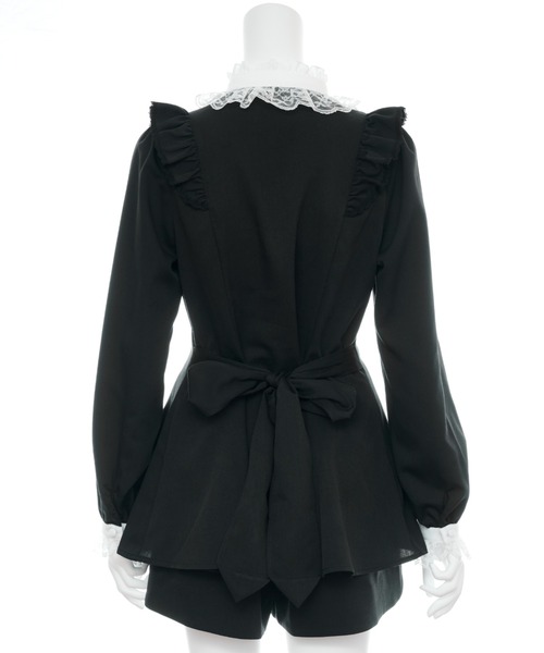 未使用級　シークレットハニー　ブラウス　チェック　セットアップ　リボン　ベルト 未使用級 シークレットハニー ブラウス チェック セットアップ リボン