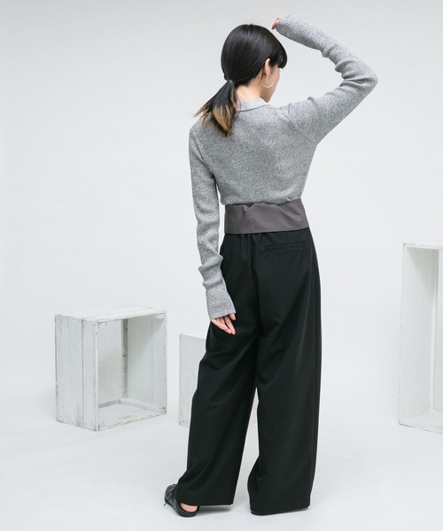 KBF（ケイビーエフ）の「ロングスリーブポロニット（ニット/セーター・レディース・グレー系その他/ピンク系その他/ブルー系その他・ONE）」の11枚目の写真