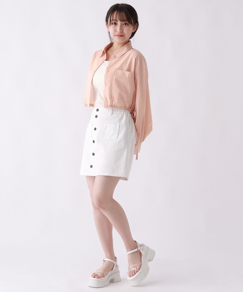 repipi armario(レピピ アルマリオ)の「Dailyスカパン(デニムスカート・キッズ・グレー/ブラック系その他/ケミカルウォッシュ/ホワイト/ライトブルー・LARGE/MEDIUM/SMALL)」の10枚目の写真