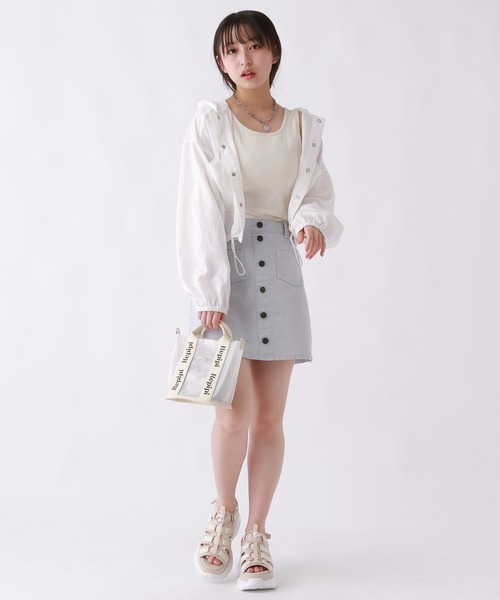 repipi armario(レピピ アルマリオ)の「Dailyスカパン(デニムスカート・キッズ・グレー/ブラック系その他/ケミカルウォッシュ/ホワイト/ライトブルー・LARGE/MEDIUM/SMALL)」の12枚目の写真