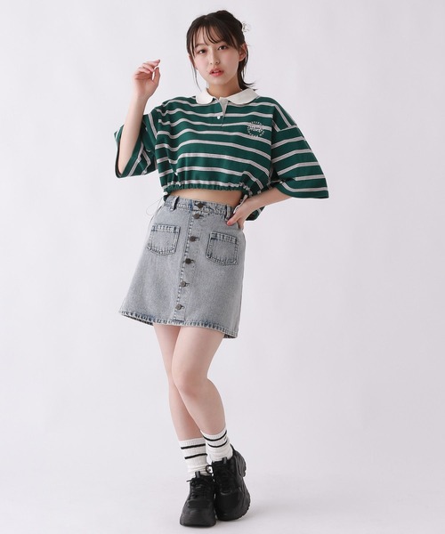 repipi armario(レピピ アルマリオ)の「Dailyスカパン(デニムスカート・キッズ・グレー/ブラック系その他/ケミカルウォッシュ/ホワイト/ライトブルー・LARGE/MEDIUM/SMALL)」の13枚目の写真