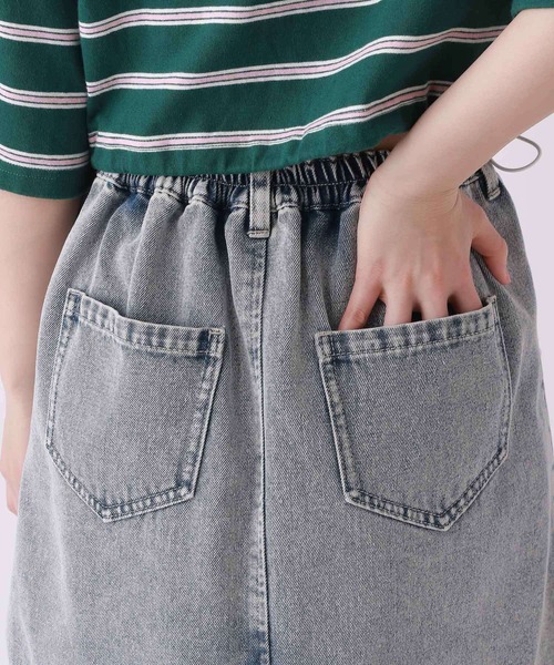 repipi armario(レピピ アルマリオ)の「Dailyスカパン(デニムスカート・キッズ・グレー/ブラック系その他/ケミカルウォッシュ/ホワイト/ライトブルー・LARGE/MEDIUM/SMALL)」の21枚目の写真