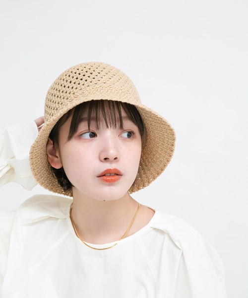 KBF（ケイビーエフ）の「ニットベルHAT（ハット・レディース・ブラック/ベージュ・ONE）」の8枚目の写真