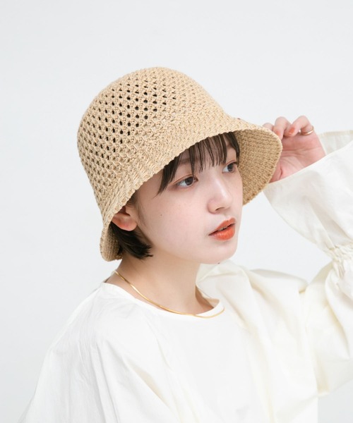 KBF（ケイビーエフ）の「ニットベルHAT（ハット・レディース・ブラック/ベージュ・ONE）」の9枚目の写真