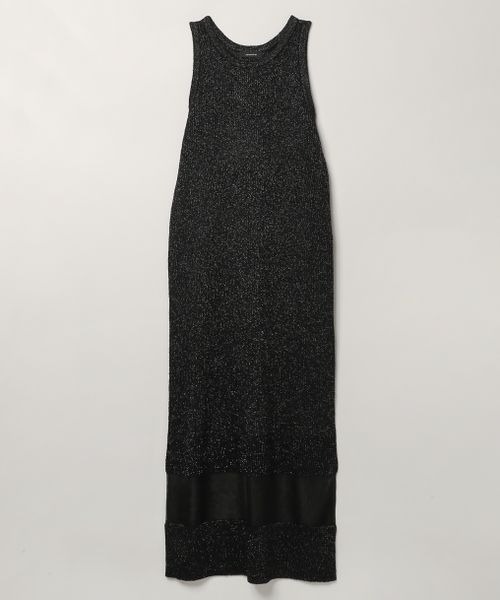 JEANASIS（ジーナシス）の「ミニブークレニットNSワンピース/115855（ワンピース・レディース・ブラック/グレー/オレンジ/レッド・FREE）」の2枚目の写真