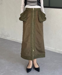 メッシュドッキングミリタリーナロースカート