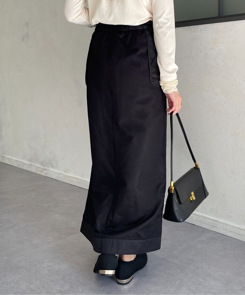 Thevon(ゼボン)の「メッシュドッキングミリタリーナロースカート(スカート・レディース・カーキ/ブラック・FREE)」の8枚目の写真