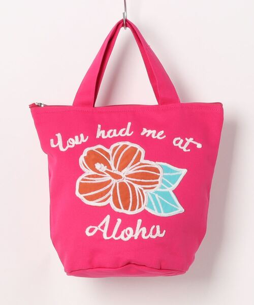 Kahiko（カヒコ）の「【Kahiko】ハワイアロハバッグ（トートバッグ・レディース・ブルー/ホワイト/ピンク/イエロー/オレンジ/ミント・FREE）」の5枚目の写真