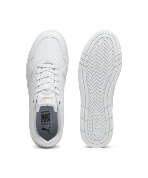 PUMA(プーマ)の「PUMA プーマ ユニセックス コート クラシック スニーカー(スニーカー・メンズ・ホワイト系その他/ホワイト系その他2/ホワイト系その他3/ブラック×ゴールド・22.5cm/23.5cm/24.5cm/25.5cm/26.5cm/27.5cm/26.0cm/27.0cm/28.0cm/29.0cm/22.0cm/28.5cm/29.5cm/30.0cm/23.0cm/24.0cm/25.0cm)」の10枚目の写真