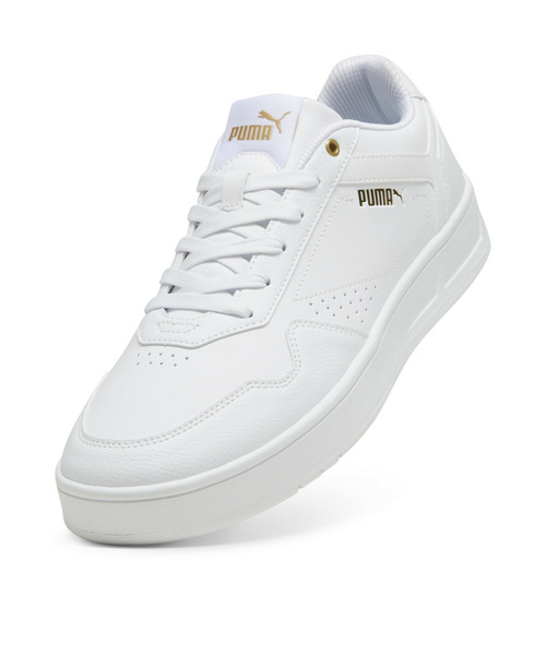 PUMA(プーマ)の「PUMA プーマ ユニセックス コート クラシック スニーカー(スニーカー・メンズ・ホワイト系その他/ホワイト系その他2/ホワイト系その他3/ブラック×ゴールド・22.5cm/23.5cm/24.5cm/25.5cm/26.5cm/27.5cm/26.0cm/27.0cm/28.0cm/29.0cm/22.0cm/28.5cm/29.5cm/30.0cm/23.0cm/24.0cm/25.0cm)」の12枚目の写真