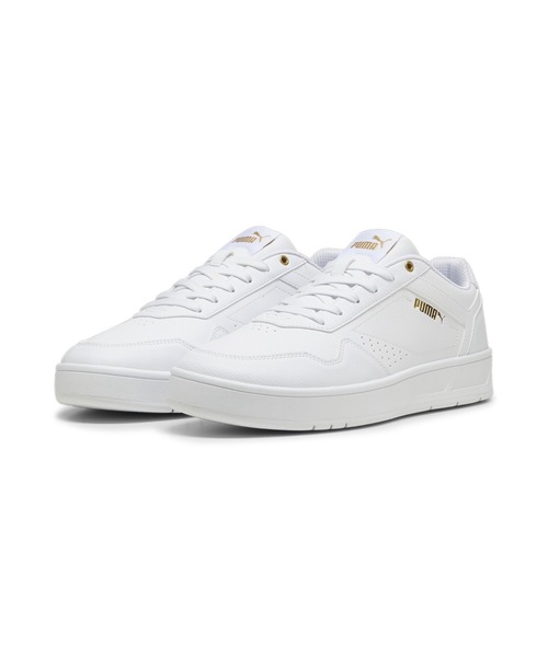 PUMA(プーマ)の「PUMA プーマ ユニセックス コート クラシック スニーカー(スニーカー・メンズ・ホワイト系その他/ホワイト系その他2/ホワイト系その他3/ブラック×ゴールド・22.5cm/23.5cm/24.5cm/25.5cm/26.5cm/27.5cm/26.0cm/27.0cm/28.0cm/29.0cm/22.0cm/28.5cm/29.5cm/30.0cm/23.0cm/24.0cm/25.0cm)」の13枚目の写真