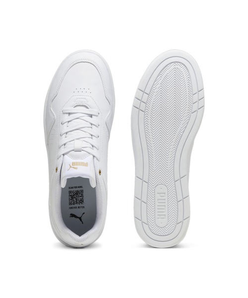 PUMA(プーマ)の「PUMA プーマ ユニセックス コート クラシック スニーカー(スニーカー・メンズ・ホワイト系その他/ホワイト系その他2/ホワイト系その他3/ブラック×ゴールド・22.5cm/23.5cm/24.5cm/25.5cm/26.5cm/27.5cm/26.0cm/27.0cm/28.0cm/29.0cm/22.0cm/28.5cm/29.5cm/30.0cm/23.0cm/24.0cm/25.0cm)」の15枚目の写真