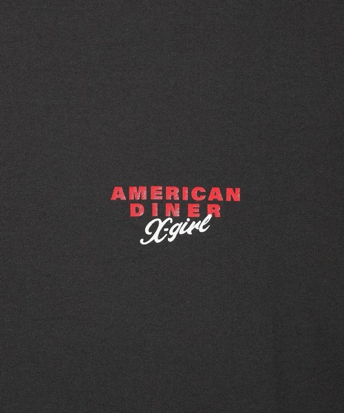 X-girl（エックスガール）の「MILK SHAKE S/S TEE（Tシャツ/カットソー・レディース・ライトピンク/ホワイト/チャコール・S/M/L/XL）」の17枚目の写真