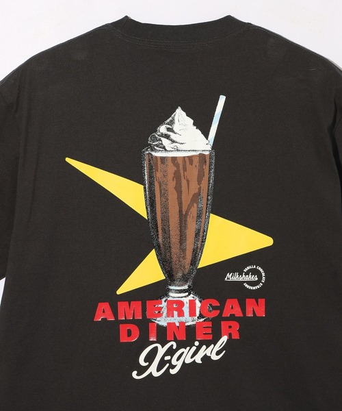 早い者勝ち 大人気 X-girl MILK SHAKE S/S TEE X-girl（エックスガール）の「MILK SHAKE S/S TEE（Tシャツ